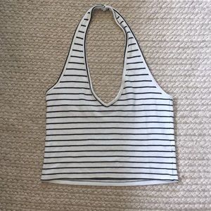 Brandy Melville Striped Halter Top